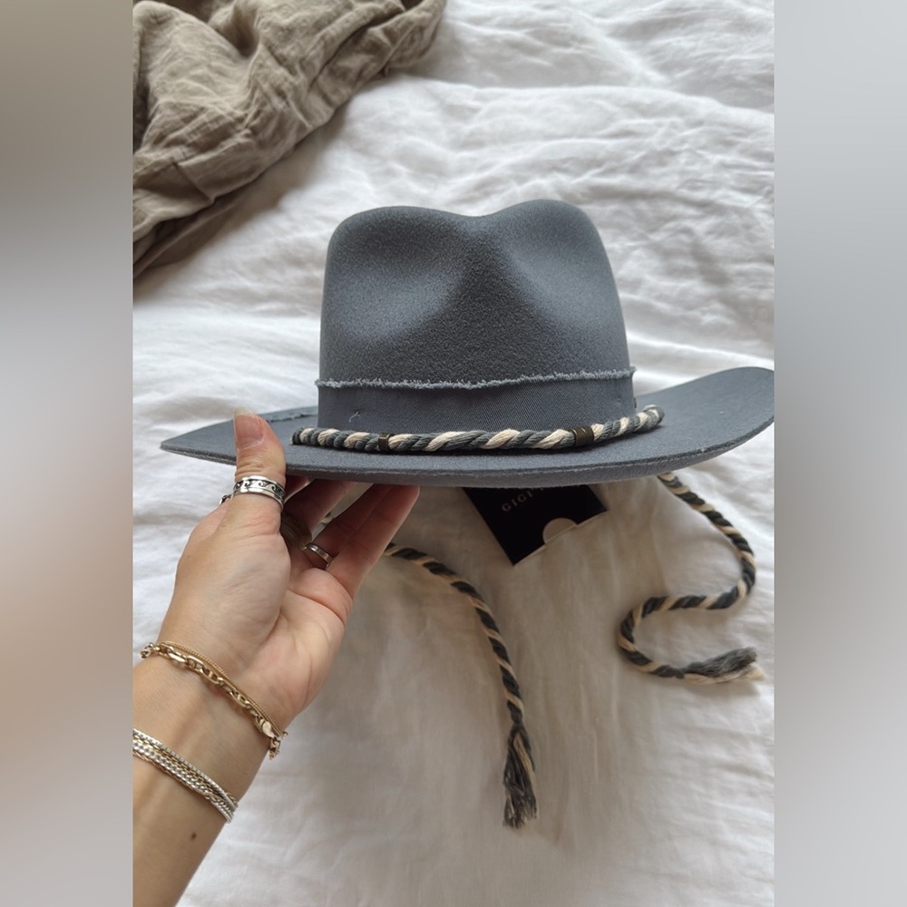 Gigi Pip Denim Dreams Zephyr Wide Brim Hat - Picture 5 of 6